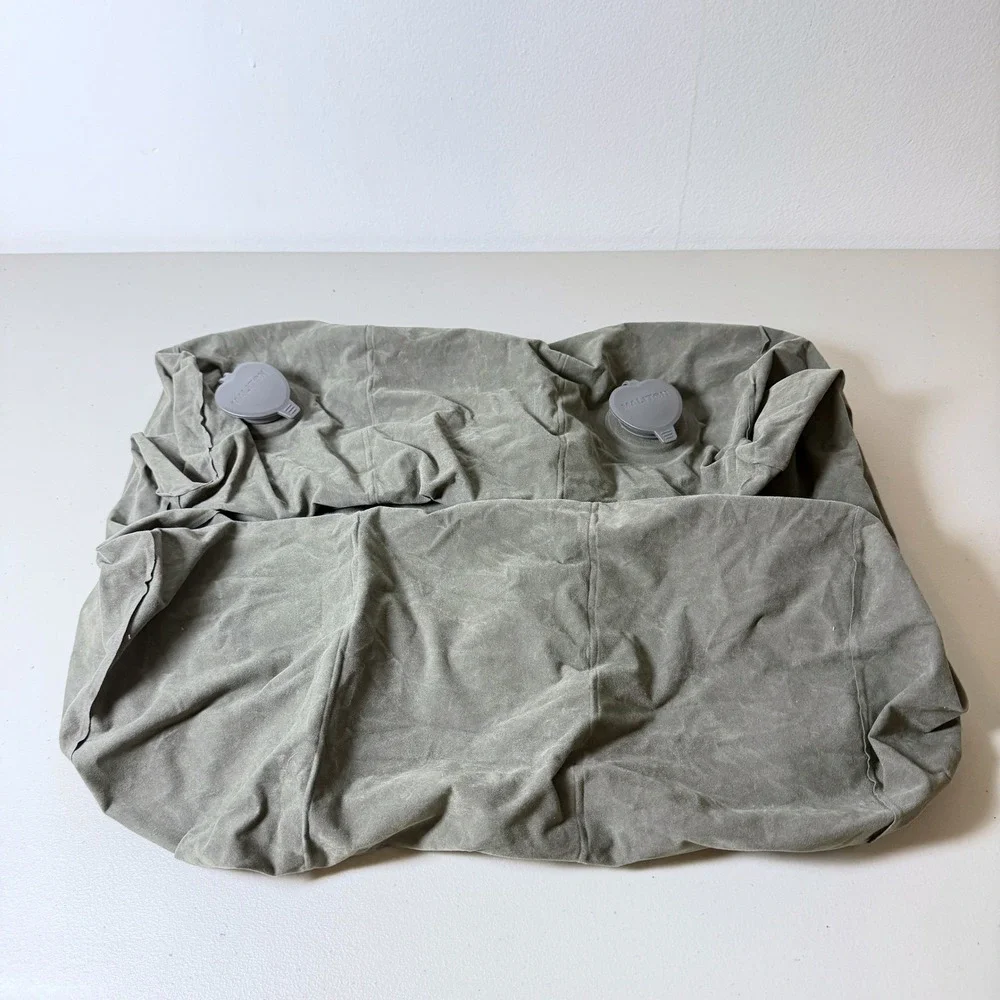 Maliton Inflatable Travel Foot Rest Pillow Airplane Bed Car Train Home Dark Grey